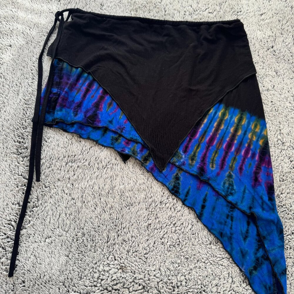 Adjustable Tie Dye Festival Skirt